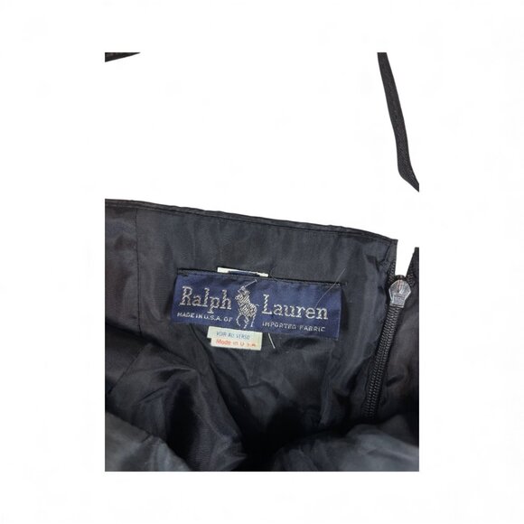 Ralph Lauren Strapless Fit & Flare Long Black Formal Long Dress - Picture 2 of 2